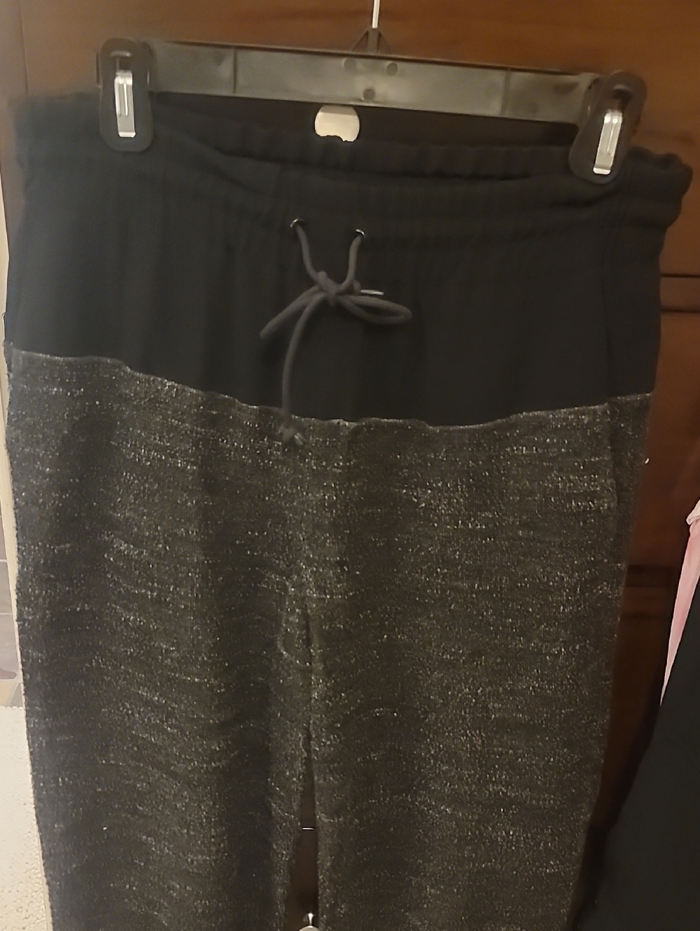 rag & bone Black Elastic Waist Lounge Pants